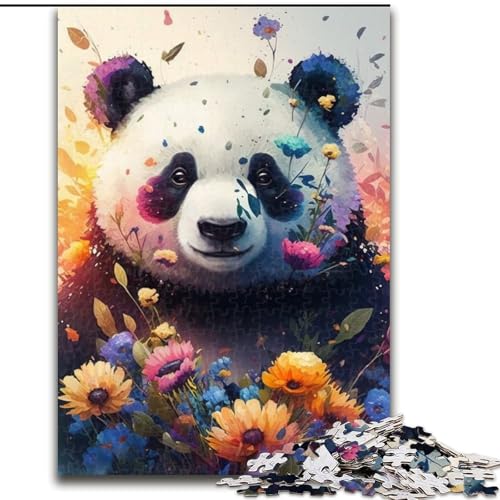 1000-teiliges Puzzle für Erwachsene, farbenfrohes Panda-Kunst-Puzzle aus Holz, Größe 50x75cm, interaktives Familienspiel, Denksportaufgabe, Lernspielzeug 1000-teiliges Puzzle für Erwachsene, farbenfrohes Panda-Kunst-Puzzle aus Holz, Größe 50x75cm, interaktives Familienspiel, Denksportaufgabe, Lernspielzeug von ZKYUBEK