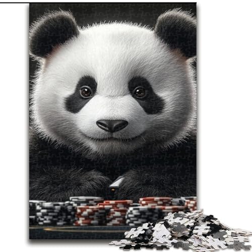 1000-teiliges Puzzle für Erwachsene, künstlerisches Panda-Puzzle für Erwachsene, 50x75cm, Geburtstagsgeschenkidee, anspruchsvolles Denkspiel von ZKYUBEK