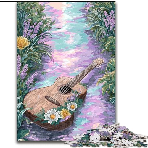 1000-teiliges Puzzle für Erwachsene, psychedelische Gitarre, unmögliches Puzzle für Erwachsene, 26x38cm, DIY-Kunstwerk 1000-teiliges Puzzle für Erwachsene, psychedelische Gitarre, unmögliches Puzzle für Erwachsene, 26x38cm, DIY-Kunstwerk von ZKYUBEK