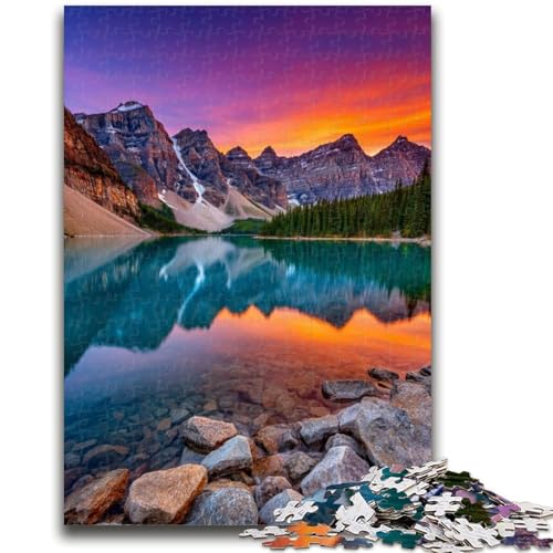 1000-teiliges Puzzle für Erwachsene, schöne Berge und Seen, ab 14 Jahren, intellektuelles Spiel, Weihnachts- und Geburtstagsgeschenke, 50x75cm von ZKYUBEK