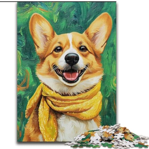 1000-teiliges Puzzle für Erwachsene „Happy Corgi“ aus Pappe, 26x38cm, anspruchsvolles DIY-Denkspiel, perfektes Familienspiel oder dekoratives Geschenk 1000-teiliges Puzzle für Erwachsene „Happy Corgi“ aus Pappe, 26x38cm, anspruchsvolles DIY-Denkspiel, perfektes Familienspiel oder dekoratives Geschenk von ZKYUBEK