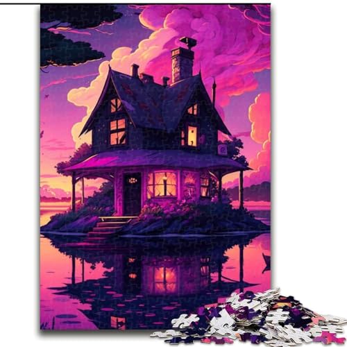 1000-teiliges Puzzle für Erwachsene Insel im See, Holzpuzzle, Größe 50x75cm, interaktives Familienspiel, Denksportaufgabe, Lernspielzeug 1000-teiliges Puzzle für Erwachsene Insel im See, Holzpuzzle, Größe 50x75cm, interaktives Familienspiel, Denksportaufgabe, Lernspielzeug von ZKYUBEK