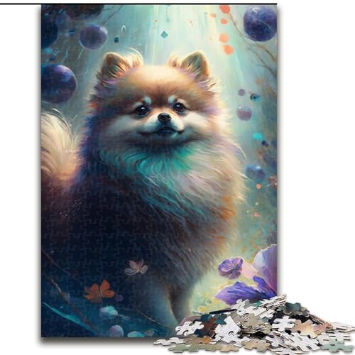 1000-teiliges Puzzle für Erwachsene mit Pommerschen Mal-Puzzle, Größe 50x75cm, perfekt für Familienspaß, Partyspiele, Gastgeschenke für Geburtstagspartys von ZKYUBEK