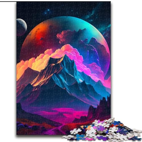 1000-teiliges Puzzle für Erwachsene mit außerirdischer Landschaft, Puzzles für Erwachsene, Größe 26x38cm, pädagogische Aktivität zur Verbesserung kognitiver Fähigkeiten von ZKYUBEK
