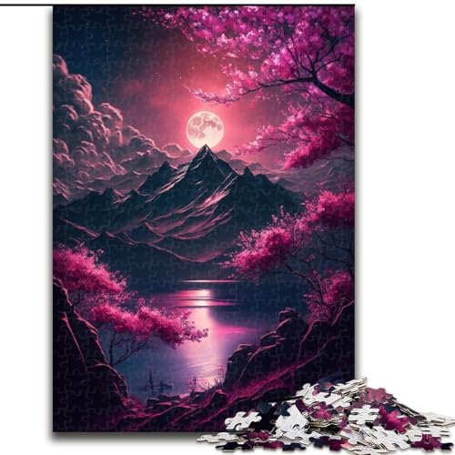 1000-teiliges Puzzle für Erwachsene mit japanischer Landschaft, Neon-Karton, Puzzlegröße 26x38cm, interaktives Familienspiel, Denksportaufgabe, Lernspielzeug 1000-teiliges Puzzle für Erwachsene mit japanischer Landschaft, Neon-Karton, Puzzlegröße 26x38cm, interaktives Familienspiel, Denksportaufgabe, Lernspielzeug von ZKYUBEK