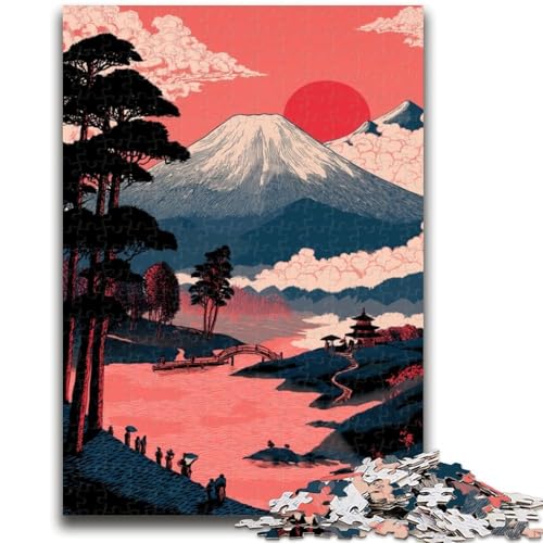 1000-teiliges Puzzle für Erwachsene und Jugendliche, Berg Fuji, Lernspiele, Heimdekoration, ganze Familie, 50x75cm 1000-teiliges Puzzle für Erwachsene und Jugendliche, Berg Fuji, Lernspiele, Heimdekoration, ganze Familie, 50x75cm von ZKYUBEK