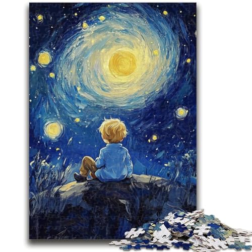 1000-teiliges Puzzle für Erwachsene und Jugendliche, Der kleine Prinz des Nachthimmels, geeignet für Personen ab 14 Jahren, Lernspiele, Wichtelgeschenke, 50x75cm 1000-teiliges Puzzle für Erwachsene und Jugendliche, Der kleine Prinz des Nachthimmels, geeignet für Personen ab 14 Jahren, Lernspiele, Wichtelgeschenke, 50x75cm von ZKYUBEK