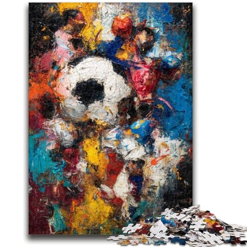 1000-teiliges Puzzle für Erwachsene und Jugendliche, Fußball, für und ab 14 Jahren, Mitmachspiel, Weihnachtsspiel, Geschenke, 50x75cm 1000-teiliges Puzzle für Erwachsene und Jugendliche, Fußball, für und ab 14 Jahren, Mitmachspiel, Weihnachtsspiel, Geschenke, 50x75cm von ZKYUBEK