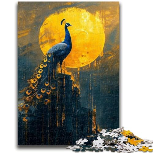 1000-teiliges Puzzle für Erwachsene und Jugendliche, Goldener Pfau, Lernspielzeug, einzigartige Geburtstags- und Geschenkideen für Kinder ab 14 Jahren, 50x75cm 1000-teiliges Puzzle für Erwachsene und Jugendliche, Goldener Pfau, Lernspielzeug, einzigartige Geburtstags- und Geschenkideen für Kinder ab 14 Jahren, 50x75cm von ZKYUBEK