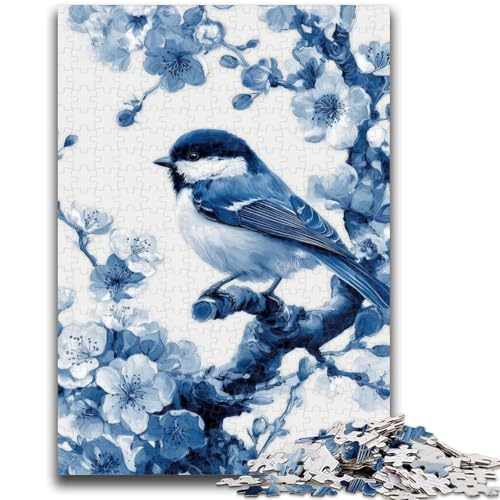 1000-teiliges Puzzle für Erwachsene und Jugendliche, Kleiner Blauer Vogel, für Lernspiele, Herausforderungsspielzeug, einzigartige Heimdekoration und Geschenke, 50x75cm 1000-teiliges Puzzle für Erwachsene und Jugendliche, Kleiner Blauer Vogel, für Lernspiele, Herausforderungsspielzeug, einzigartige Heimdekoration und Geschenke, 50x75cm von ZKYUBEK