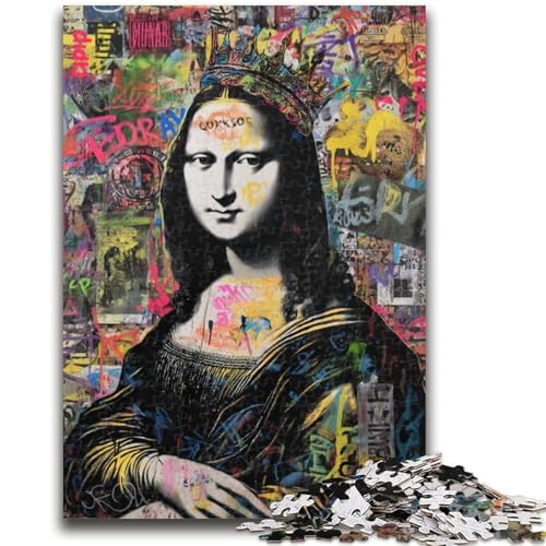 1000-teiliges Puzzle für Erwachsene und Jugendliche, Mona Lisa ist lustig, Spielzeug, Lernspiele, Stressabbau, einzigartige Heimdekoration und Geschenke, 50x75cm 1000-teiliges Puzzle für Erwachsene und Jugendliche, Mona Lisa ist lustig, Spielzeug, Lernspiele, Stressabbau, einzigartige Heimdekoration und Geschenke, 50x75cm von ZKYUBEK