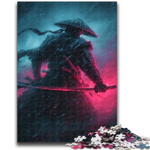 1000-teiliges Puzzle für Erwachsene und Jugendliche, Neon-Samurai-Krieger, Lernspielzeug, einzigartige Geburtstags- und Geschenkideen für Kinder ab 14 Jahren, 50x75cm 1000-teiliges Puzzle für Erwachsene und Jugendliche, Neon-Samurai-Krieger, Lernspielzeug, einzigartige Geburtstags- und Geschenkideen für Kinder ab 14 Jahren, 50x75cm von ZKYUBEK