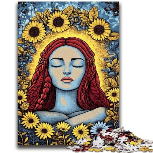1000-teiliges Puzzle für Erwachsene und Jugendliche, Rosengöttin, Familienaktivität, einzigartige Heimdekoration und Geschenke für Kinder ab 14 Jahren, 50x75cm von ZKYUBEK