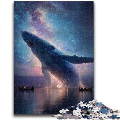 1000-teiliges Puzzle für Erwachsene und Jugendliche, Wale im Sternenhimmel, geeignet für Personen ab 14 Jahren, Lernspiele, Wichtelgeschenke, 50x75cm 1000-teiliges Puzzle für Erwachsene und Jugendliche, Wale im Sternenhimmel, geeignet für Personen ab 14 Jahren, Lernspiele, Wichtelgeschenke, 50x75cm von ZKYUBEK