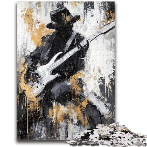 1000-teiliges Puzzle für Erwachsene und Jugendliche, die Gitarre Spielen, Ölgemälde, für Lernspiele, Herausforderungsspielzeug, Verbesserung des Gedächtnisses für 14-Jährige, 26x38cm 1000-teiliges Puzzle für Erwachsene und Jugendliche, die Gitarre Spielen, Ölgemälde, für Lernspiele, Herausforderungsspielzeug, Verbesserung des Gedächtnisses für 14-Jährige, 26x38cm von ZKYUBEK