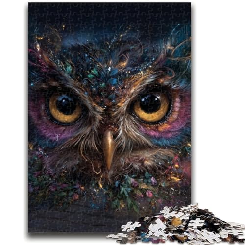 1000-teiliges Puzzle für Erwachsene und Jugendliche, geheimnisvolle Eule, Lernspielzeug, einzigartige Geburtstags- und Geschenkideen für Kinder ab 14 Jahren, 50x75cm 1000-teiliges Puzzle für Erwachsene und Jugendliche, geheimnisvolle Eule, Lernspielzeug, einzigartige Geburtstags- und Geschenkideen für Kinder ab 14 Jahren, 50x75cm von ZKYUBEK