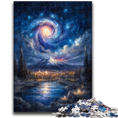 1000-teiliges Puzzle für Erwachsene und Jugendliche, geheimnisvoller Berg Fuji, Spielzeug, Lernspiele, Stressabbau, einzigartige Heimdekoration und Geschenke, 50x75cm 1000-teiliges Puzzle für Erwachsene und Jugendliche, geheimnisvoller Berg Fuji, Spielzeug, Lernspiele, Stressabbau, einzigartige Heimdekoration und Geschenke, 50x75cm von ZKYUBEK