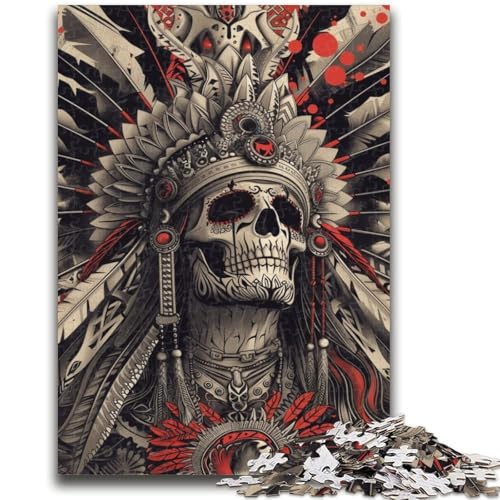 1000-teiliges Puzzle für Erwachsene und Jugendliche, indischer Totenkopf, Lernspielzeug, ganze Familie, 26x38cm 1000-teiliges Puzzle für Erwachsene und Jugendliche, indischer Totenkopf, Lernspielzeug, ganze Familie, 26x38cm von ZKYUBEK