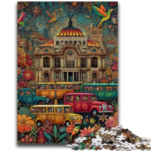 1000-teiliges Puzzle für Erwachsene und Jugendliche, mexikanische Stadt, dekomprimierendes intellektuelles Lernspielzeug, ganze Familie, 50x75cm 1000-teiliges Puzzle für Erwachsene und Jugendliche, mexikanische Stadt, dekomprimierendes intellektuelles Lernspielzeug, ganze Familie, 50x75cm von ZKYUBEK