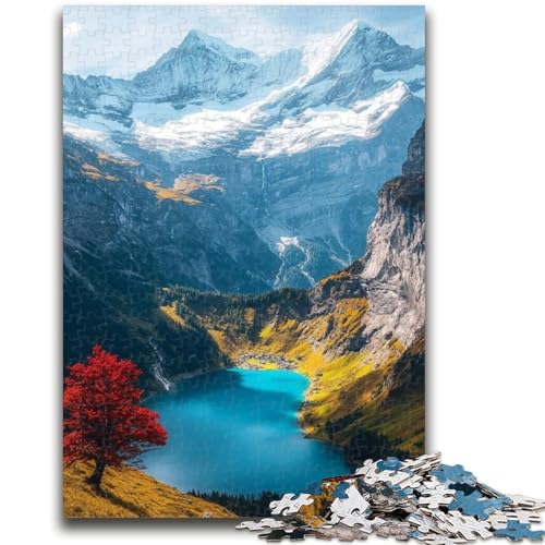 1000-teiliges Puzzle für Erwachsene und Jugendliche, schöne Berge und Seen, entspannendes intellektuelles Lernspielzeug, geeignet für die Schreibtischdekoration, 26x38cm 1000-teiliges Puzzle für Erwachsene und Jugendliche, schöne Berge und Seen, entspannendes intellektuelles Lernspielzeug, geeignet für die Schreibtischdekoration, 26x38cm von ZKYUBEK