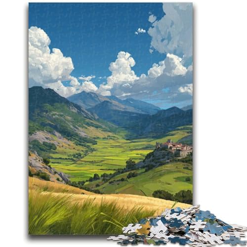 1000-teiliges Puzzle für Erwachsene und Jugendliche, wunderschöne Berge, Spielzeug, Lernspiele, Stressabbau, einzigartige Heimdekoration und Geschenke, 50x75cm 1000-teiliges Puzzle für Erwachsene und Jugendliche, wunderschöne Berge, Spielzeug, Lernspiele, Stressabbau, einzigartige Heimdekoration und Geschenke, 50x75cm von ZKYUBEK