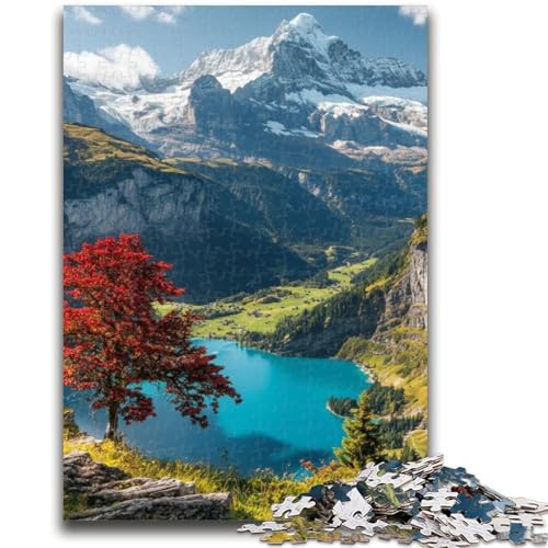 1000-teiliges Puzzle für Erwachsene und Jugendliche, wunderschöne Berge und Seen, Lernspiele, Heimdekoration ganze Familie, 26x38cm 1000-teiliges Puzzle für Erwachsene und Jugendliche, wunderschöne Berge und Seen, Lernspiele, Heimdekoration ganze Familie, 26x38cm von ZKYUBEK