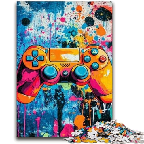 1000-teiliges Puzzle für Erwachsene und Teenager, Graffiti-Spiel, dekomprimierendes intellektuelles Lernspielzeug, ganze Familie, 26x38cm 1000-teiliges Puzzle für Erwachsene und Teenager, Graffiti-Spiel, dekomprimierendes intellektuelles Lernspielzeug, ganze Familie, 26x38cm von ZKYUBEK