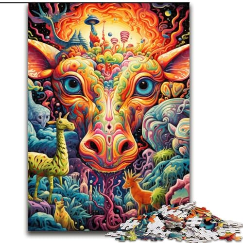 1000-teiliges Puzzle für Erwachsene. Psychedelische Kunst, Giraffen-Puzzles für Erwachsene, Größe 50x75cm. Anspruchsvolles Denkspiel für Teenager, Spaß für den Spieleabend mit der Familie 1000-teiliges Puzzle für Erwachsene. Psychedelische Kunst, Giraffen-Puzzles für Erwachsene, Größe 50x75cm. Anspruchsvolles Denkspiel für Teenager, Spaß für den Spieleabend mit der Familie von ZKYUBEK