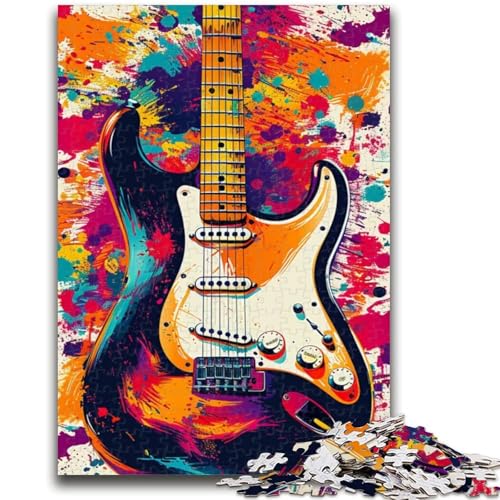 1000-teiliges Puzzle für Jugendliche und Erwachsene, Aquarellgitarre, Spielzeug, Lernspiele, stressabbauende Wanddekoration, 50x75cm 1000-teiliges Puzzle für Jugendliche und Erwachsene, Aquarellgitarre, Spielzeug, Lernspiele, stressabbauende Wanddekoration, 50x75cm von ZKYUBEK