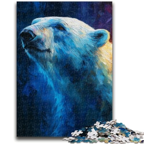 1000-teiliges Puzzle für Jugendliche und Erwachsene, Eisbären, Spielzeug, Lernspiele, stressabbauende Wanddekoration, 26x38cm von ZKYUBEK