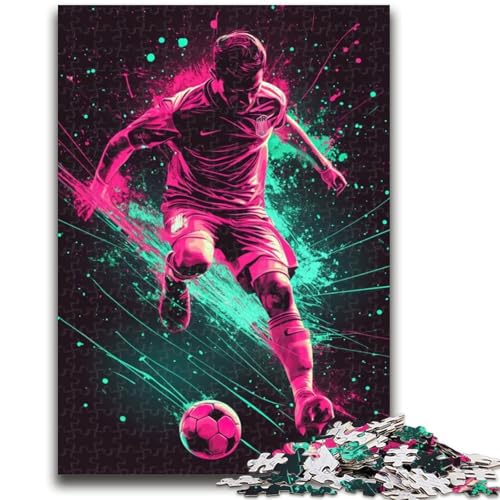 1000-teiliges Puzzle für Jugendliche und Erwachsene, Fußballspieler, Spielzeug, Lernspiele, stressabbauende Wanddekoration, 50x75cm 1000-teiliges Puzzle für Jugendliche und Erwachsene, Fußballspieler, Spielzeug, Lernspiele, stressabbauende Wanddekoration, 50x75cm von ZKYUBEK
