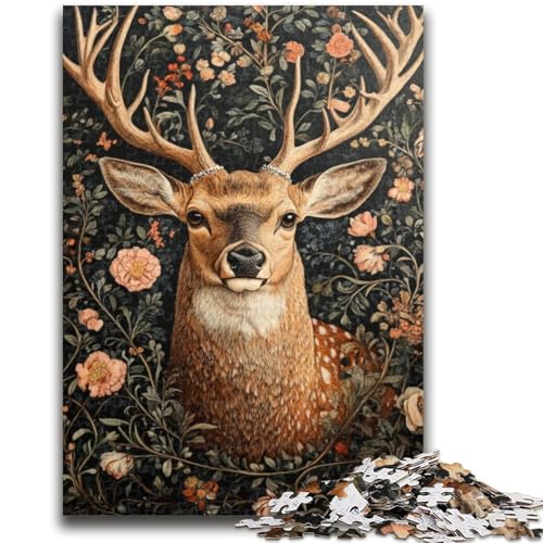 1000-teiliges Puzzle für Jugendliche und Erwachsene, Hirschkunst, Spielzeug, Lernspiele, stressabbauende Wanddekoration, 50x75cm von ZKYUBEK