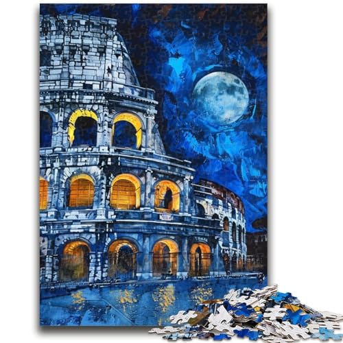 1000-teiliges Puzzle für Jugendliche und Erwachsene, Kolosseum, Spielzeug, Lernspiele, stressabbauende Wanddekoration, 50x75cm von ZKYUBEK