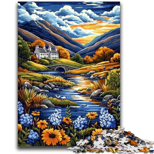 1000-teiliges Puzzle für Jugendliche und Erwachsene, Landschaftskunst, Spielzeug, Lernspiele, stressabbauende Wanddekoration, 50x75cm 1000-teiliges Puzzle für Jugendliche und Erwachsene, Landschaftskunst, Spielzeug, Lernspiele, stressabbauende Wanddekoration, 50x75cm von ZKYUBEK