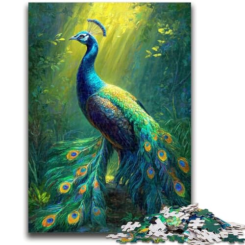 1000-teiliges Puzzle für Jugendliche und Erwachsene, Pfauenkunst, Spielzeug, Lernspiele, stressabbauende Wanddekoration, 50x75cm 1000-teiliges Puzzle für Jugendliche und Erwachsene, Pfauenkunst, Spielzeug, Lernspiele, stressabbauende Wanddekoration, 50x75cm von ZKYUBEK