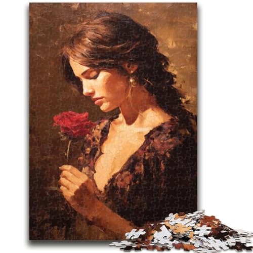 1000-teiliges Puzzle für Jugendliche und Erwachsene, Rosenmädchen, Spielzeug, Lernspiele, stressabbauende Wanddekoration, 50x75cm 1000-teiliges Puzzle für Jugendliche und Erwachsene, Rosenmädchen, Spielzeug, Lernspiele, stressabbauende Wanddekoration, 50x75cm von ZKYUBEK