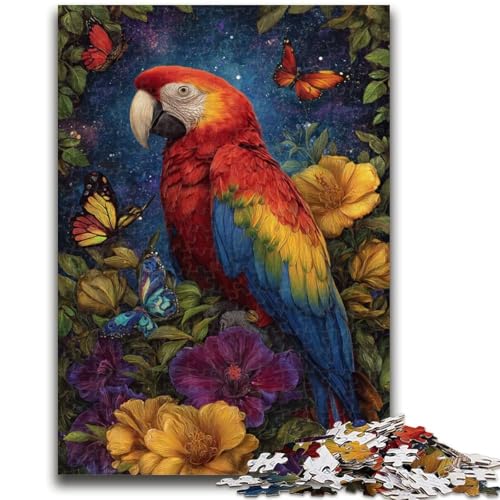 1000-teiliges Puzzle für Teenager, Blumen und Papageien, Stressabbau, schwierige Herausforderung, Wichtelgeschenke für Kinder ab 14 Jahren, 50x75cm 1000-teiliges Puzzle für Teenager, Blumen und Papageien, Stressabbau, schwierige Herausforderung, Wichtelgeschenke für Kinder ab 14 Jahren, 50x75cm von ZKYUBEK