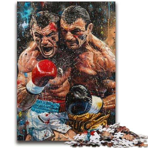 1000-teiliges Puzzle für Teenager, Boxer, anspruchsvolles Spiel und Familienspiel, ganze Familie, 50x75cm 1000-teiliges Puzzle für Teenager, Boxer, anspruchsvolles Spiel und Familienspiel, ganze Familie, 50x75cm von ZKYUBEK