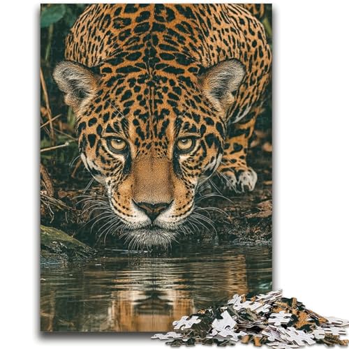 1000-teiliges Puzzle für Teenager, Dschungelleopard, anspruchsvolles Spiel und Familienspiel, ganze Familie, 50x75cm von ZKYUBEK