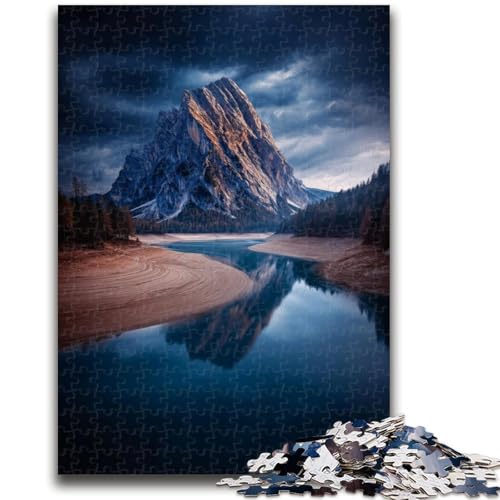 1000-teiliges Puzzle für Teenager, Geschenke: Wunderschöne Berge und Seen, anspruchsvolles Spiel und Familienspiel mit vollständig ineinandergreifenden, zufällig geformten Teilen, 26x38cm von ZKYUBEK