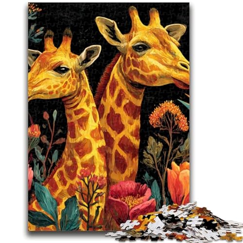 1000-teiliges Puzzle für Teenager, Giraffe, anspruchsvolles Spiel und Familienspiel, ganze Familie, 50x75cm 1000-teiliges Puzzle für Teenager, Giraffe, anspruchsvolles Spiel und Familienspiel, ganze Familie, 50x75cm von ZKYUBEK
