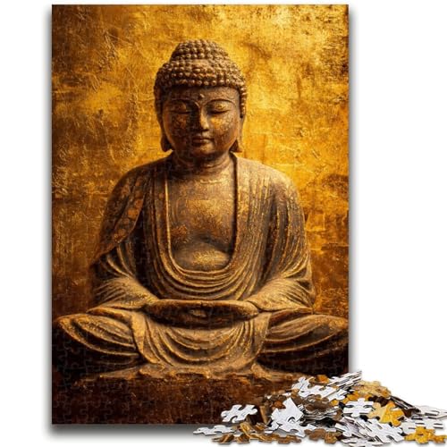 1000-teiliges Puzzle für Teenager, Goldener Buddha, anspruchsvolles Spiel und Familienspiel, ganze Familie, 50x75cm 1000-teiliges Puzzle für Teenager, Goldener Buddha, anspruchsvolles Spiel und Familienspiel, ganze Familie, 50x75cm von ZKYUBEK