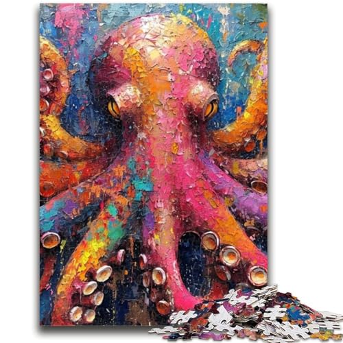 1000-teiliges Puzzle für Teenager, Oktopus, für Lernspiele, Herausforderungsspielzeug, einzigartige Heimdekoration und Geschenke, 26x38cm 1000-teiliges Puzzle für Teenager, Oktopus, für Lernspiele, Herausforderungsspielzeug, einzigartige Heimdekoration und Geschenke, 26x38cm von ZKYUBEK