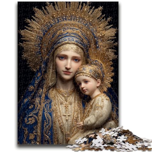 1000-teiliges Puzzle für Teenager, Porträt von Maria, der Mutter, Lernspielzeug, einzigartige Geburtstags- und Geschenkideen für Kinder ab 14 Jahren, 50x75cm 1000-teiliges Puzzle für Teenager, Porträt von Maria, der Mutter, Lernspielzeug, einzigartige Geburtstags- und Geschenkideen für Kinder ab 14 Jahren, 50x75cm von ZKYUBEK