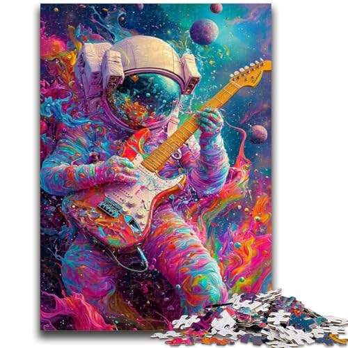 1000-teiliges Puzzle für Teenager, Psychedelischer Astronaut, lehrreich ganze Familie, 26x38cm von ZKYUBEK