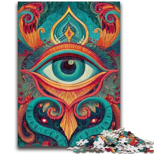 1000-teiliges Puzzle für Teenager, Traumauge, geeignet für Kinder ab 14 Jahren, Wohndeko-Angebot als Geschenk für die ganze Familie, 50x75cm von ZKYUBEK