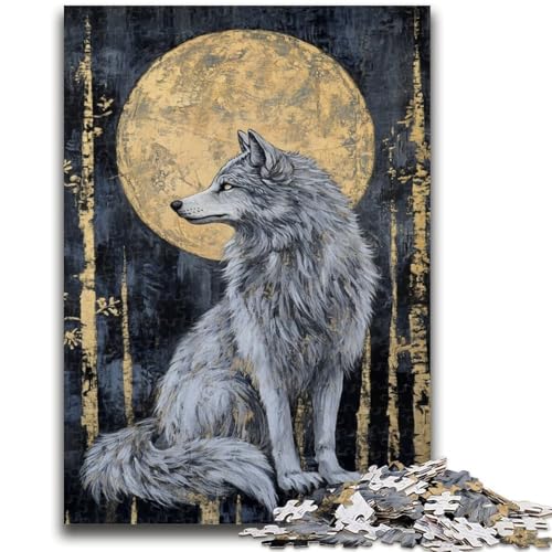1000-teiliges Puzzle für Teenager, Wolfskunst, Lernspielzeug für Kinder und Jugendliche, ganze Familie, ab 14 Jahren, 50x75cm 1000-teiliges Puzzle für Teenager, Wolfskunst, Lernspielzeug für Kinder und Jugendliche, ganze Familie, ab 14 Jahren, 50x75cm von ZKYUBEK