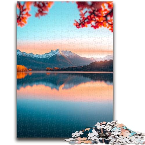 1000-teiliges Puzzle für Teenager, schöne Berge und Seen, Lernspielzeug ganze Familie, 26x38cm 1000-teiliges Puzzle für Teenager, schöne Berge und Seen, Lernspielzeug ganze Familie, 26x38cm von ZKYUBEK