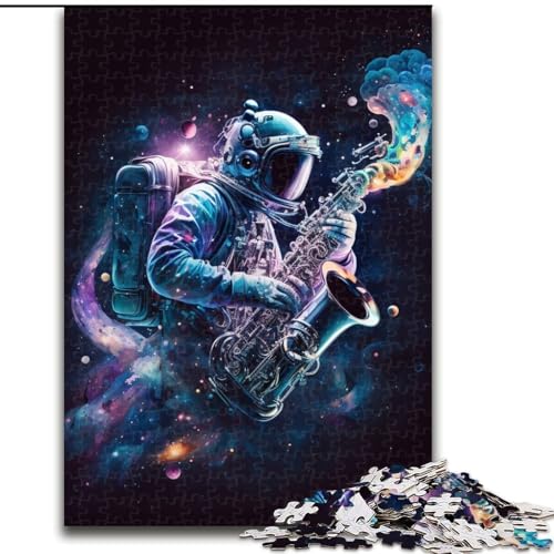 1000-teiliges Puzzle mit Astronautenmotiv, Größe 26x38cm, anspruchsvolles Denkspiel für Teenager, unterhaltsames interaktives Spiel für die ganze Familie 1000-teiliges Puzzle mit Astronautenmotiv, Größe 26x38cm, anspruchsvolles Denkspiel für Teenager, unterhaltsames interaktives Spiel für die ganze Familie von ZKYUBEK