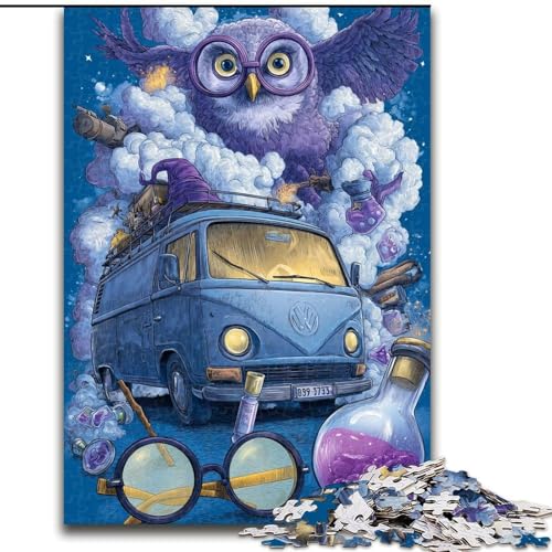 1000-teiliges Puzzle mit Blumen und Eulen, 26x38cm, Familie und Freunde, geeignet für Kinder ab 14 Jahren 1000-teiliges Puzzle mit Blumen und Eulen, 26x38cm, Familie und Freunde, geeignet für Kinder ab 14 Jahren von ZKYUBEK